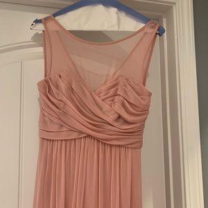 David’s Bridal bridesmaid dress in “ballet”.